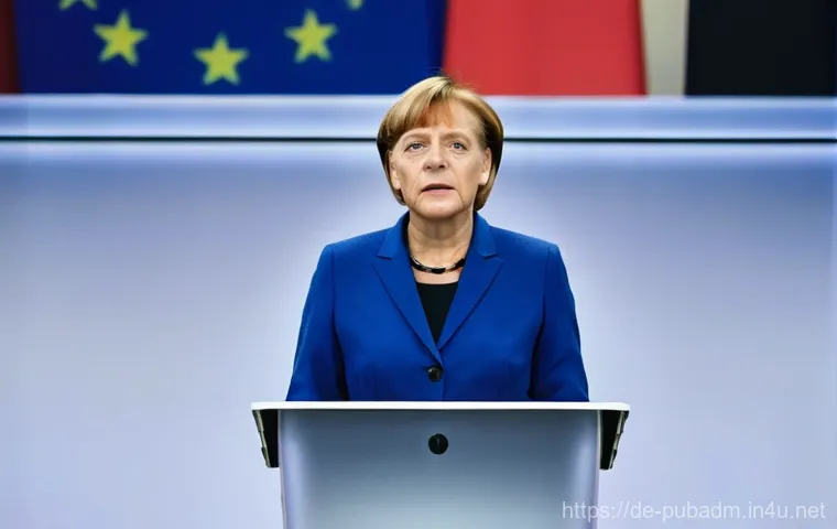 공공정책 리더십 - A respected German political leader, a man in his early 60s with a warm, approachable demeanor, wear...