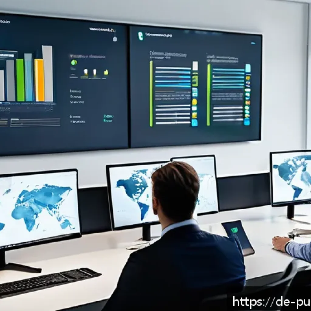 행정학과 사회적 변화 - A modern German public administration office scene showing diverse employees collaborating around di...